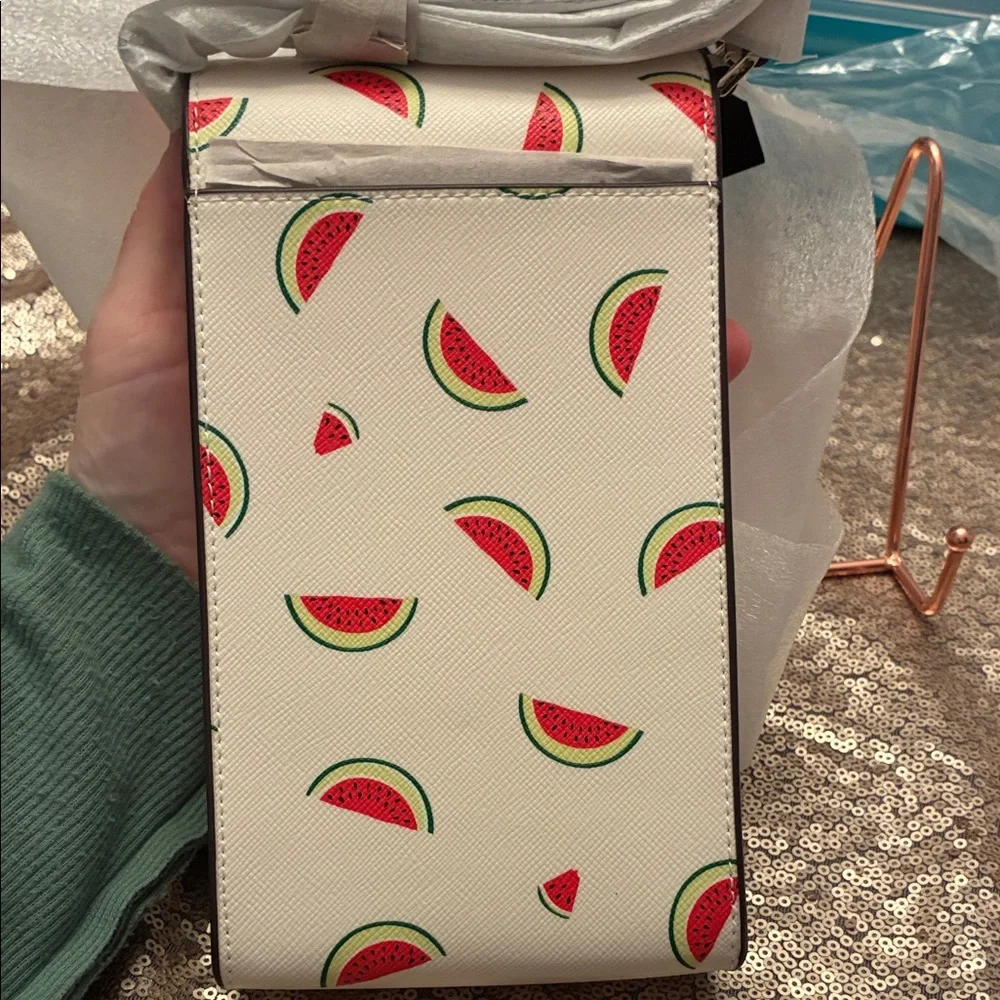 kate spade White Watermelon Print Crossbody Phone Bag